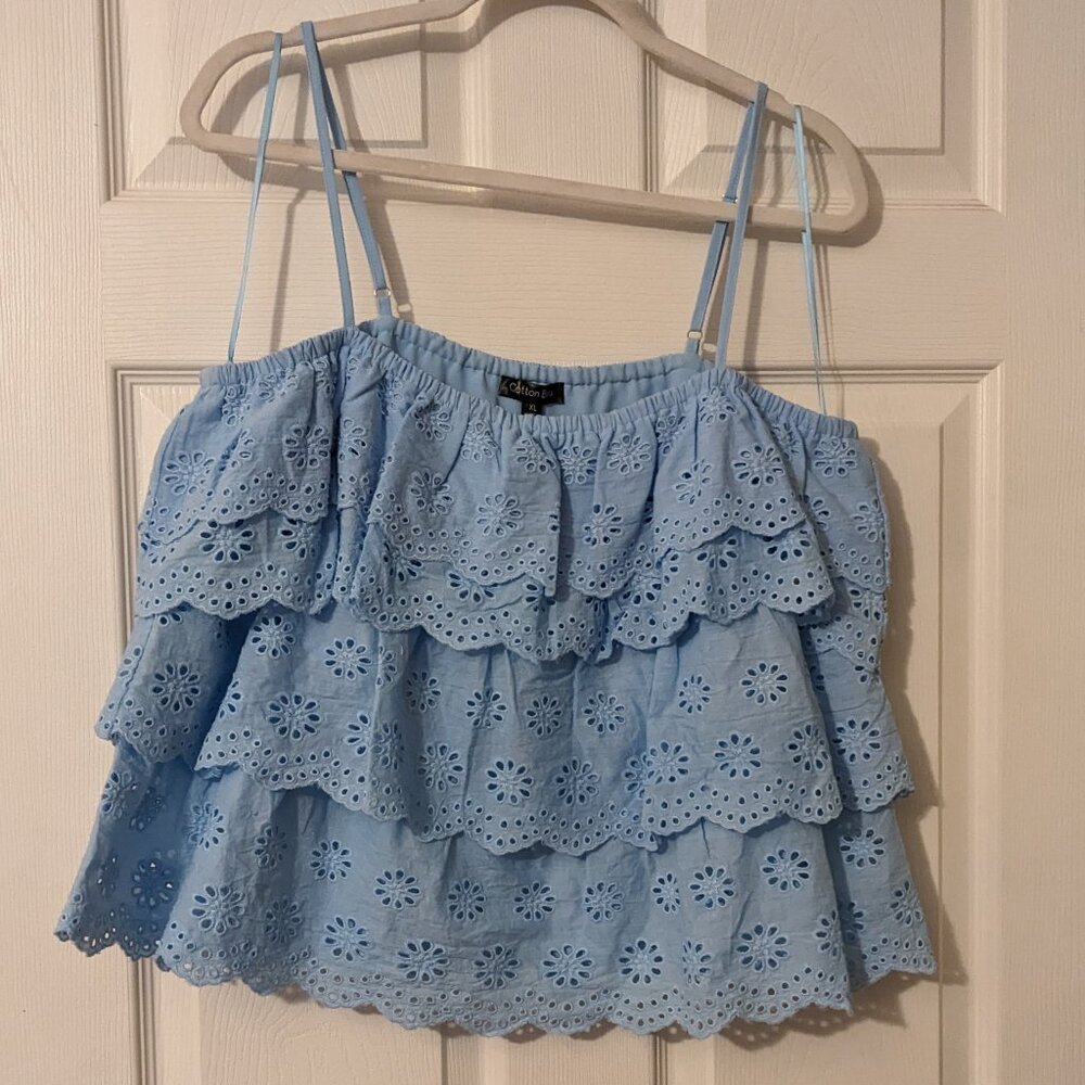 New Blue Tanktop Cotton Bleu